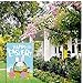 PTFNY Happy Easter Day Garden House Flags Double Sided 12 x 18 Inch Easter Yard Flag Bunny Rabbit Cute Egg Decorative Outdoor Yard & Home Decorations