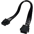 COMeap (2-Pack) CPU 8 Pin Extension Cable, Motherboard ATX CPU 8 Pin (4+4) Male to Female Adapter for Power Supply PSUs 9.5-inch(24cm)