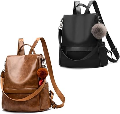 leather anti theft purse