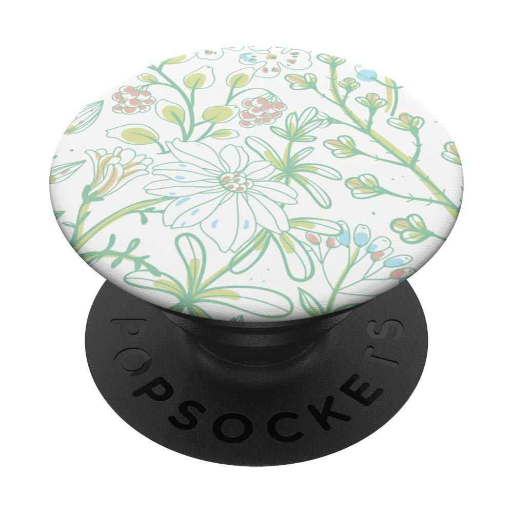 Pastel Floral Design Phone Popper PopSockets Swappable PopGrip