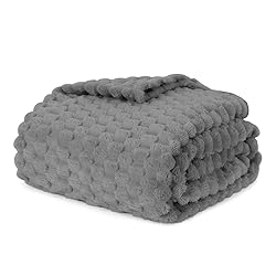 Puncuntex Grey Throw Blanket 108"×90" inches Fuzzy