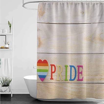 Amazon Com Shower Curtains Set With Mats Pride Colorful Striped
