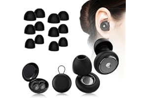 2 Pairs Ear Plugs for Sleeping Noise Cancelling, 45dB Noise Reduction Silicone Earplugs with Case and 8 Pairs Eartips for Stu