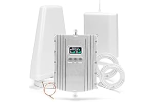 SNDCELLUP Cell Phone Booster for Home & Office,Up to 5500Sq Ft,Cell Phone Signal Booster for Band 2/25 / 4/66 / 5/12 / 17/13 with All U.S. Carriers,Boosts 5G 4G LTE, FCC Approved Cell Booster