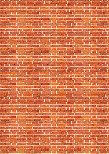 5 x A4 Brick Wall Design Backing Papers