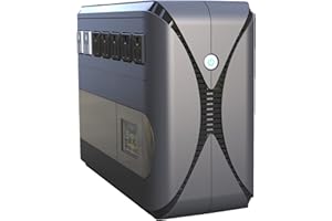 Gitroso UPS Uninterruptible Power Supply 1000VA/500W GF1000 Offline Back UPS Battery Backup Intelligent LCD Battery Backup and Surge Protector Battery Backup for Computer