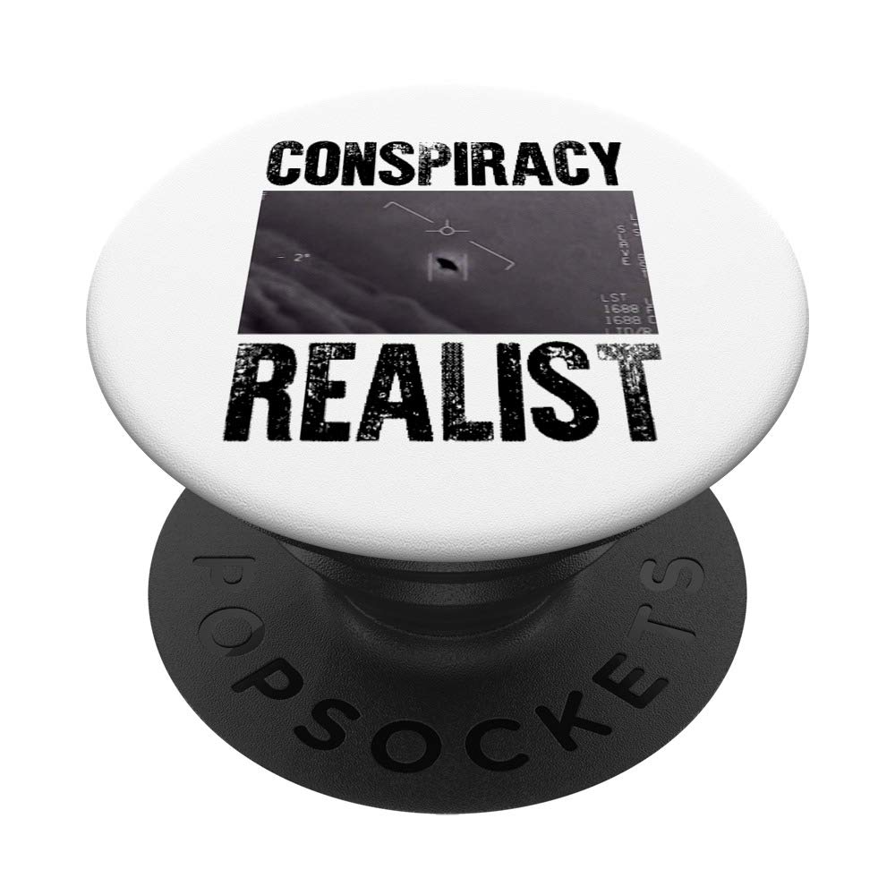 Conspiracy Realist Shirt I Want To Believe Believer Gift PopSockets PopGrip: Swappable Grip for Phones & Tablets