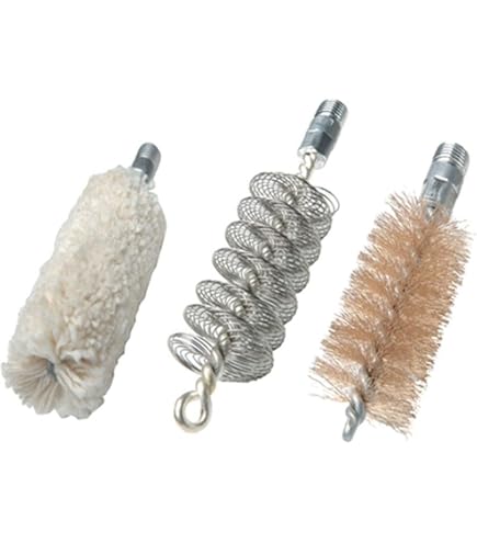 12 Gauge Bronze Bristle Bore Cleaning Brush – 5/16-27 Thread, With 50 Cleaning Patches, New Unbranded - View #2