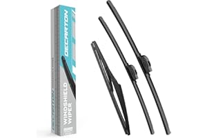 DECARTON 3 Replacement for Kona 2018-2023 Wiper Blades 26"/16"/11”, Windshield front and rear wiper blades - Genuine Factory Quality