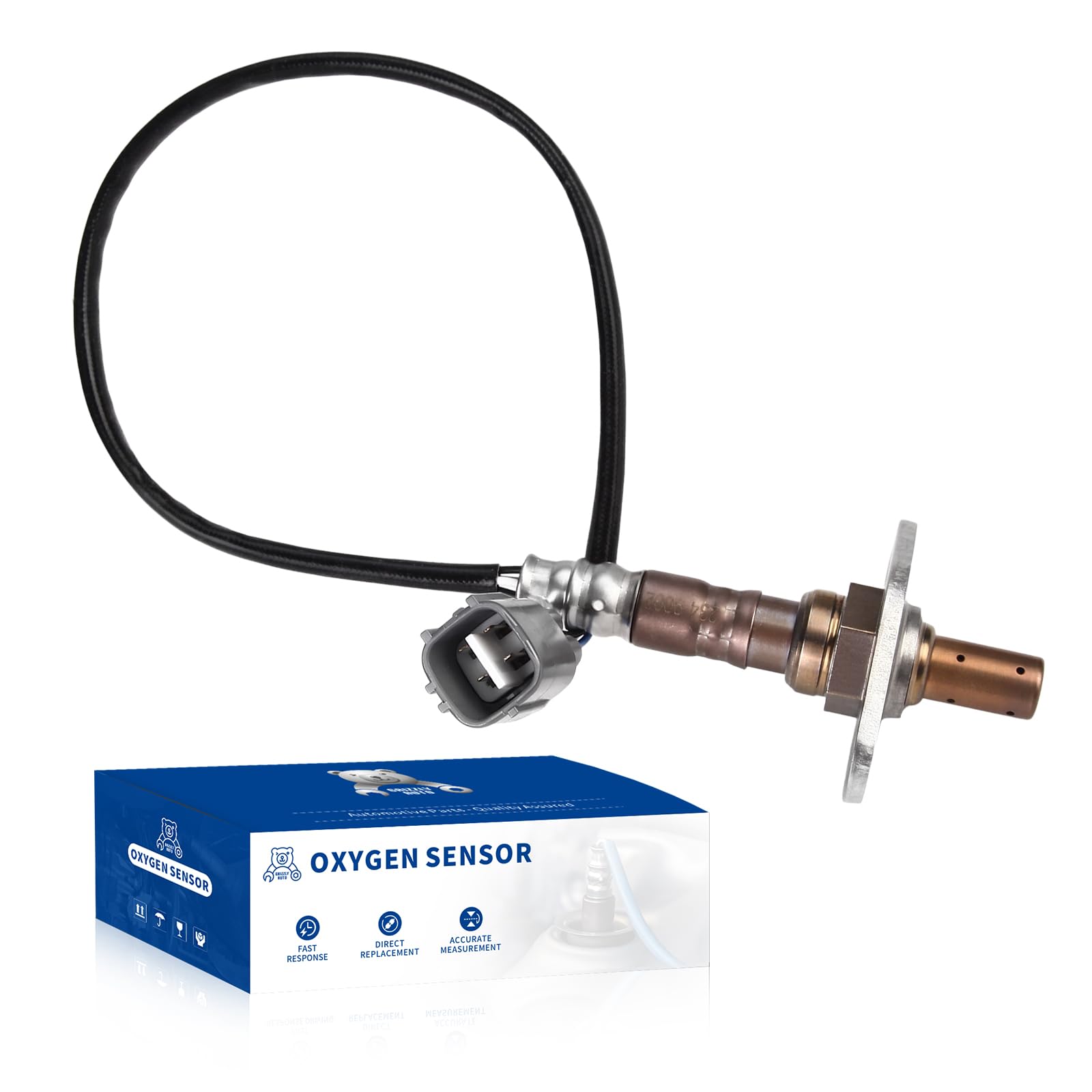 Photo 1 of O2 Oxygen Sensor Upstream for Toyota Tacoma 2.4L 2.7L 2000 2001 2002 2003, for Toyota 4Runner 2.7L 3.4L 1999 2000 2001 2002, O2 Sensor Replace 234-9002, 2349002, 8946735010 1Pc