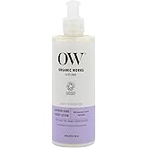 Organic Works Daily Hydration Hand and Body Lotion - Enriched with Vitamin E, Cocoa Butter Lotion for Skin Hydration - Lavender - 10.14 oz