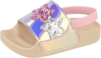 girls glitter sliders