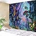 INTHouse Psychedelic Forest Tapestry Wall Hanging Magic Land Tapestry Wall Decor for Bedroom College Dorm Room (59x78 Inch)