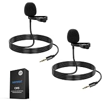 NEEWER 2 Pack Lavalier Lapel Microphone Compatible with Rode