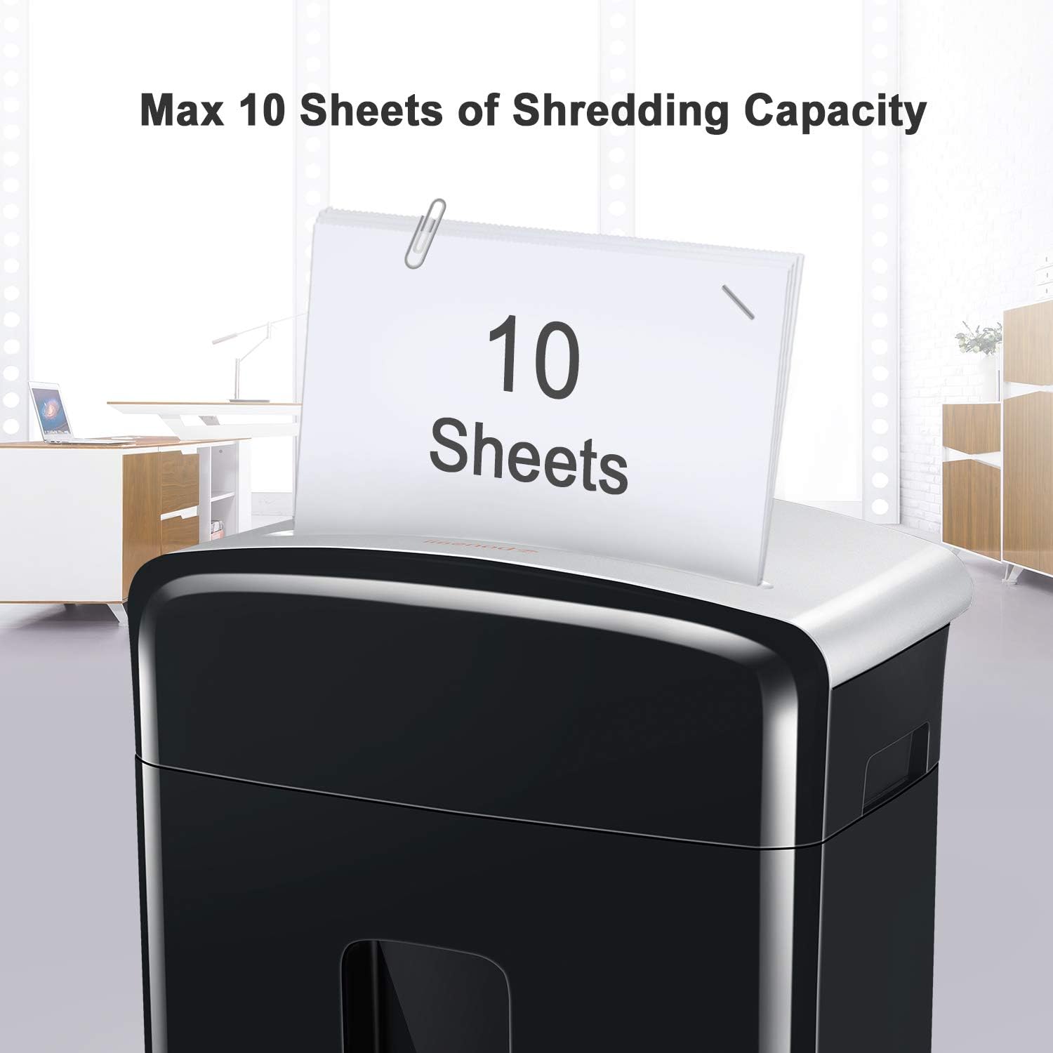 Bonsaii 10 Sheet Micro Cut Paper Shredder，Heavy Duty Paper Shredders
