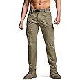 CQR Men's Quick Dry Tactical Pants, Water Resistant Outdoor Pants, Lightweight Stretch Cargo Work Hiking Pants