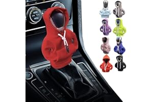 Topaliving Car Shift Knob Hoodie,Funny Gear Shift Knob Shirt Sweater, Winter Warm Shift Knob Cover Sweater Shirt,Universal Fit Shift Gear Cover,Shift Knob Interior Decor Accessorie (1pcs, Red)