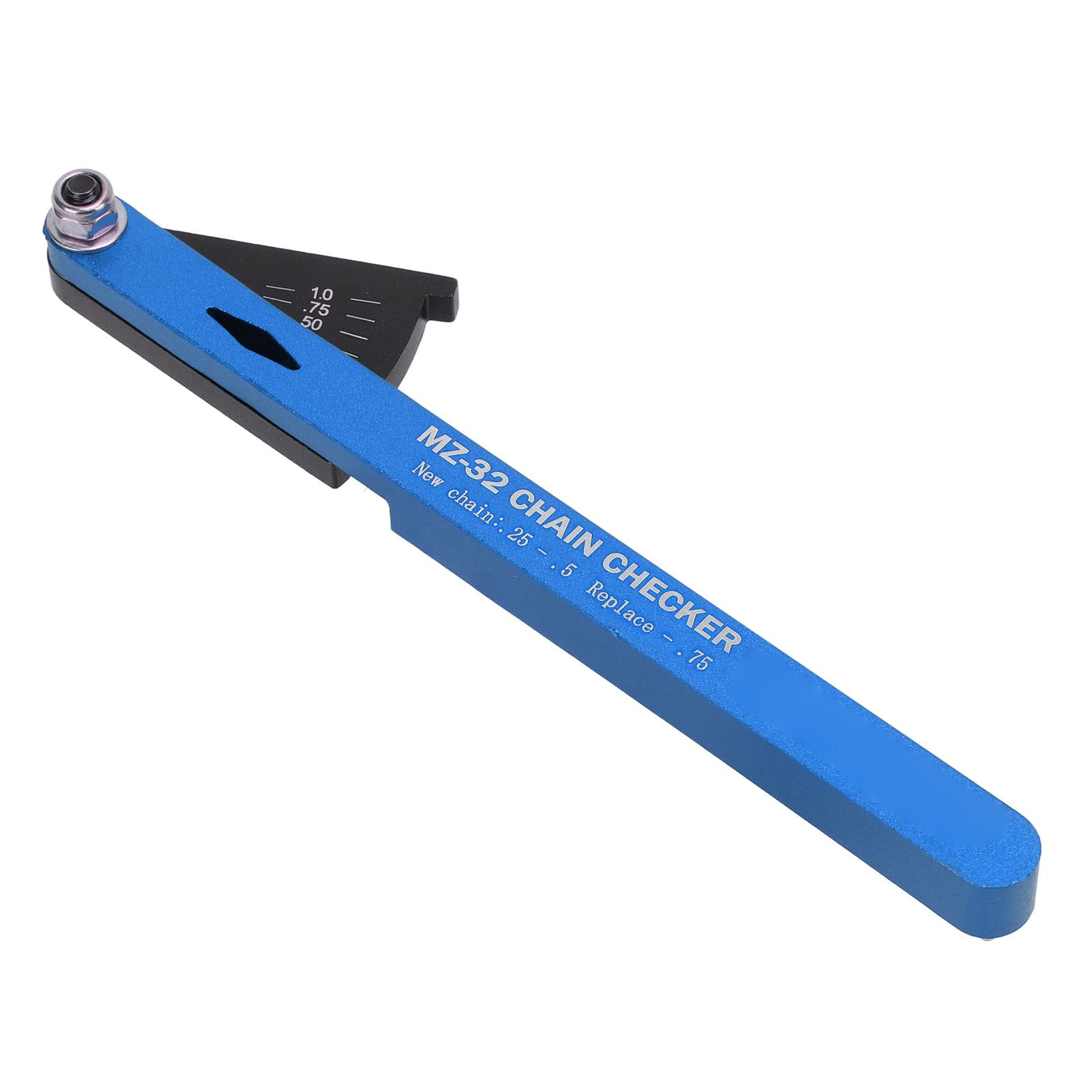 Lwuey Bike Chain Wear Indicator Gauge – Universal Chain Checker Tool for Road Bike, MTB, Cycling Routine Maintenance Portable Design Alternative to Standard Chain Checkers, Red