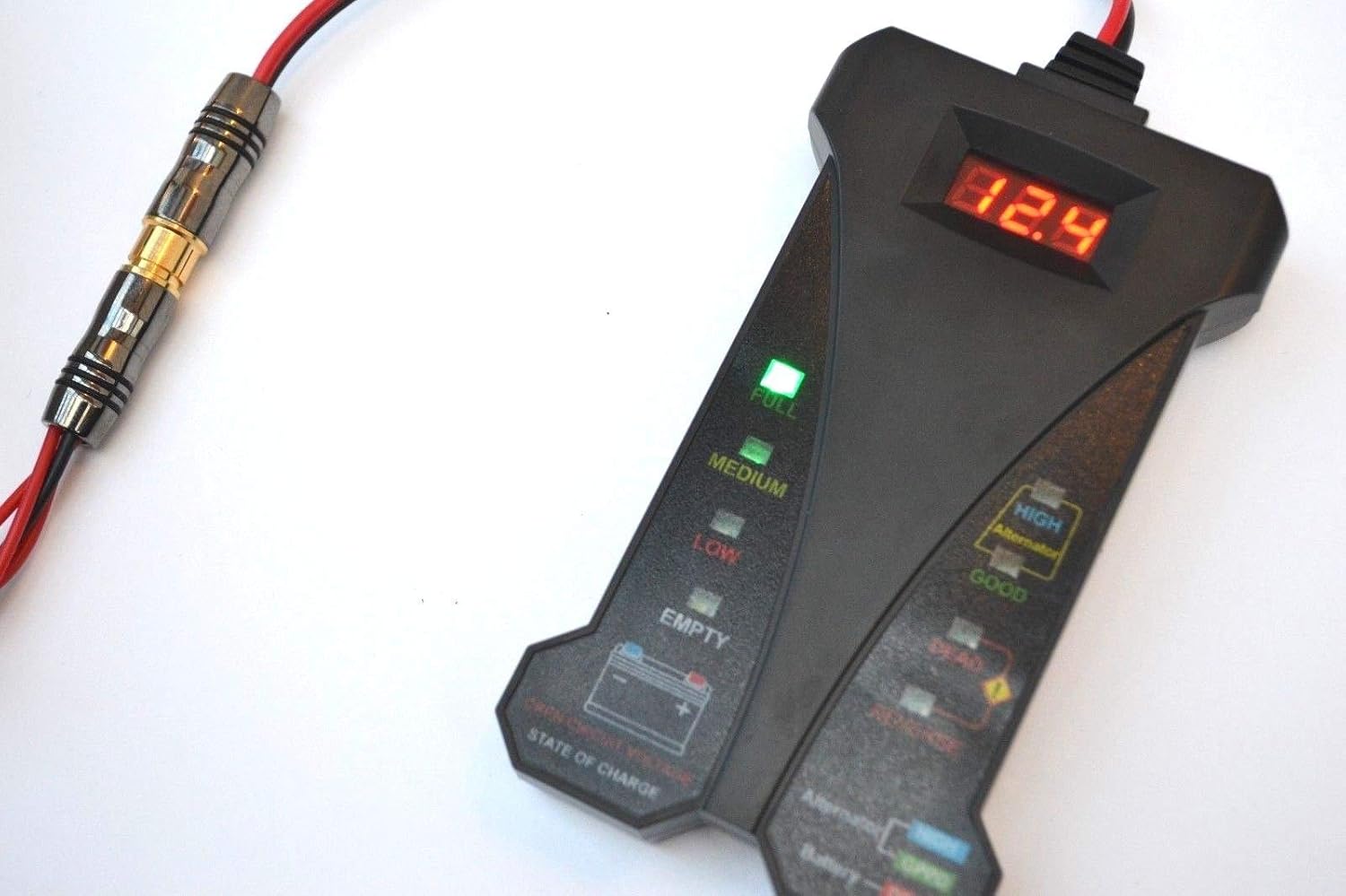 TECHNICAT 6 VOLT DIGITAL LED BAIT BOAT BATTERY TESTER FOR THE MICROCAT
