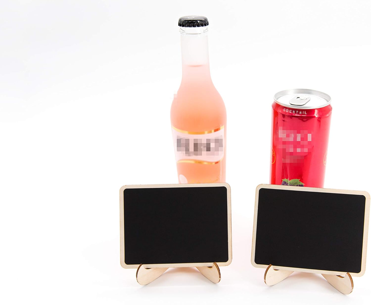 20 Pack Wood Mini Chalkboards Signs with Support Easels, Place Cards, Small Rectangle Chalkboards Blackboard for Weddings, Birthday Parties, Message Board Signs and Event Decorations : Office Products