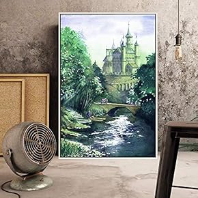 Floating Framed Canvas Wall Art for Living Room, Bedroom Forest Canvas Prints for Home Decoration Ready to Hang - 16x24 inches