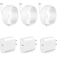 【MFi Certified】iPhone 16 Fast Charger, Stuffcool 3Pack 20W USB-C Power Adapter Type-C Wall Charger Block + 6FT Type-C Charging Cable for iPhone 16 Pro/16 Pro Max/15 Pro Max/iPad Pro/Air/Mini/iPad 10th