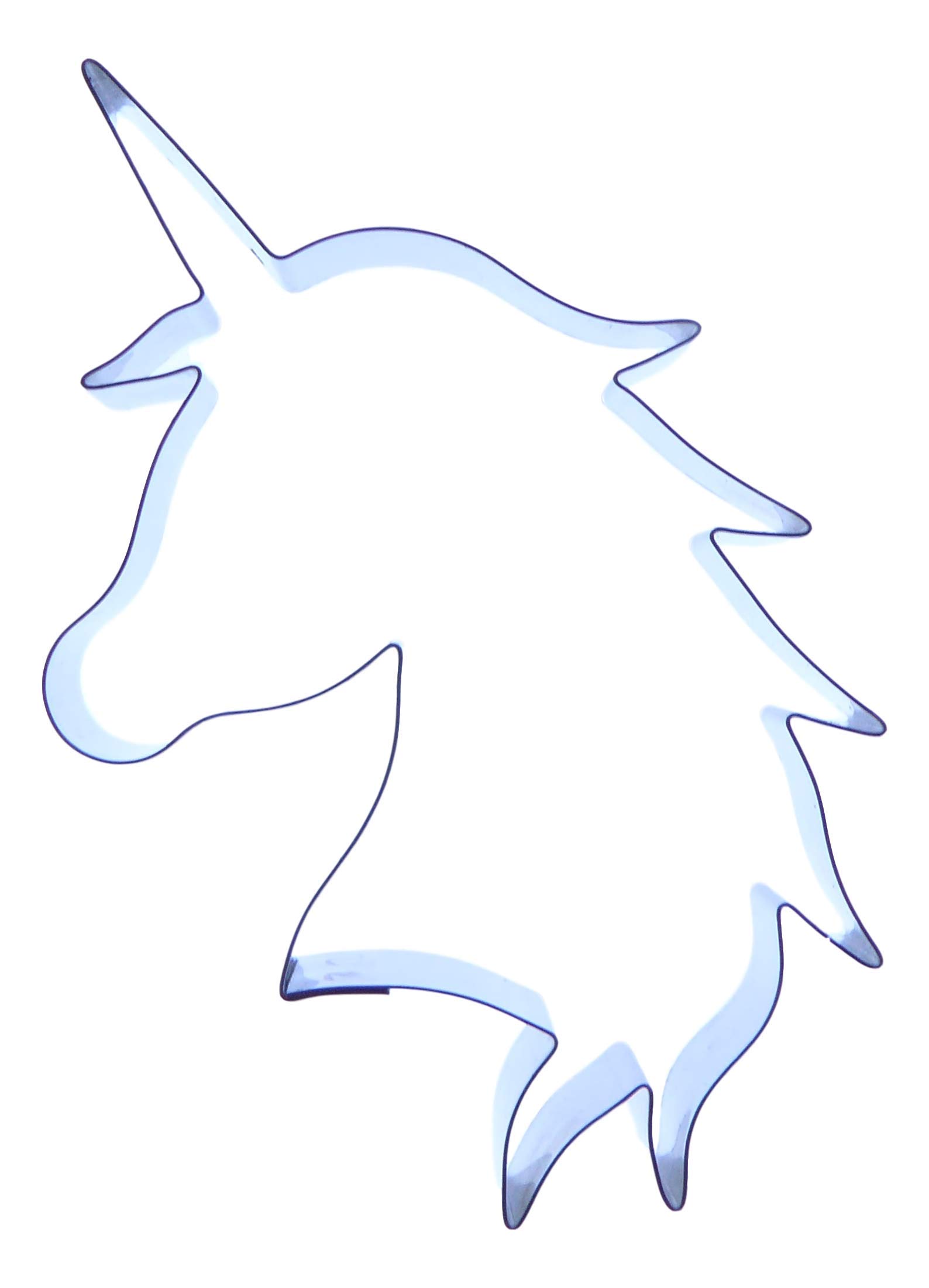 Unicorn Head Cutter - Stainless Steel - 75mm - Cake Decorating Biscuit Cookie Sugarcraft