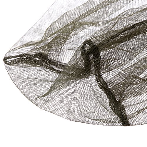 ULKEME Head Face Protector Mosquito Bee Insect Mesh Fishing Hunting Net Hat Mask Caps (Light Gray)