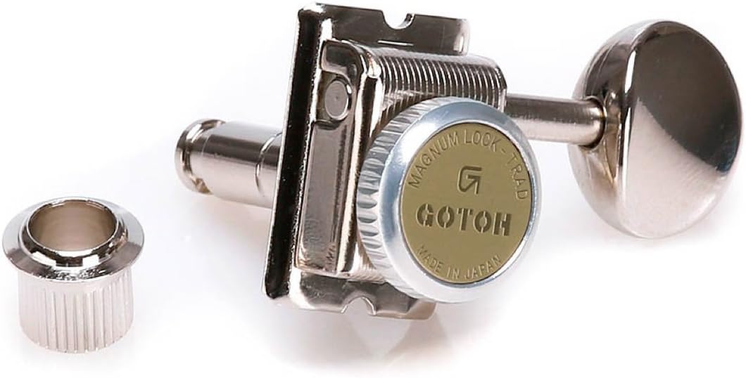 Gotoh Locking Tuners 6 in a line Magnun Lock Trad (MGT) Nickel Musical