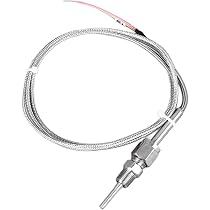 Yunsailing Type K Thermocouple Probe Sensors - 8 Pack, 100cm Length, 0-500°C Range, Mini Connector For Temperature Meters
