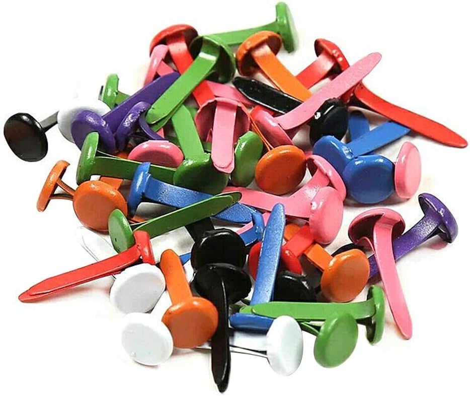ROSENICE Mini split pins in assorted colours, suitable for crafts making stamping and DIY, 150 Units, As Shown