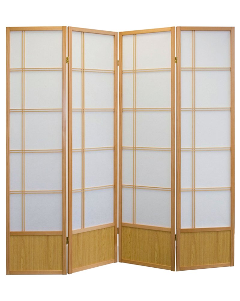 Buy AKIO ROOM DIVIDER SCREEN NATURE 4 PANEL FOLDABLE PRIVACY SCREEN
