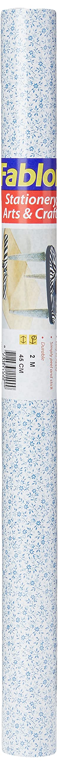Fablon FAB11490 Small Floral Blue 45cm x 2M roll