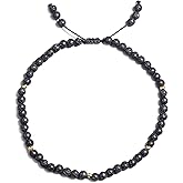 Jewever Gemstone Foot Anklet Bracelet for Women Beaded Stone Healing Energy Crystal Beach Foot Jewelry Adjustable(8.5-10 Inches)