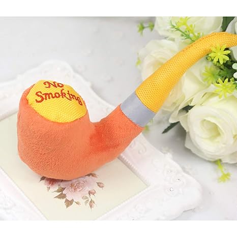 elegantstunning Pet Toy Color Plush Pipe Sounder Orange