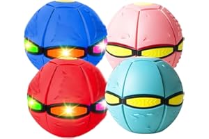 mcgotasy Magic Meta Ball, Magic Bouncing Ball, Children's Bouncing Balls, Magic Metaball, Magic Flying Saucer, Bouncy Balls, Parent-Child Interaction (4PCS, Lights)