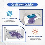 NEWGO Cooling Eye Mask Reusable Hot Cold Therapy Violet Blue view 7