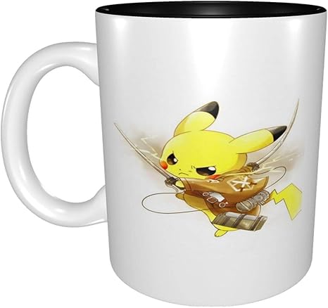 Amazon Co Jp 大容量 進撃の巨人 ピカチュウ マグカップ コーヒーカップ 陶器 電子レンジ対応 かわいい おしゃれ 大きめ 人気 アニメ グッズ 雑貨 ３３０ml ホーム キッチン