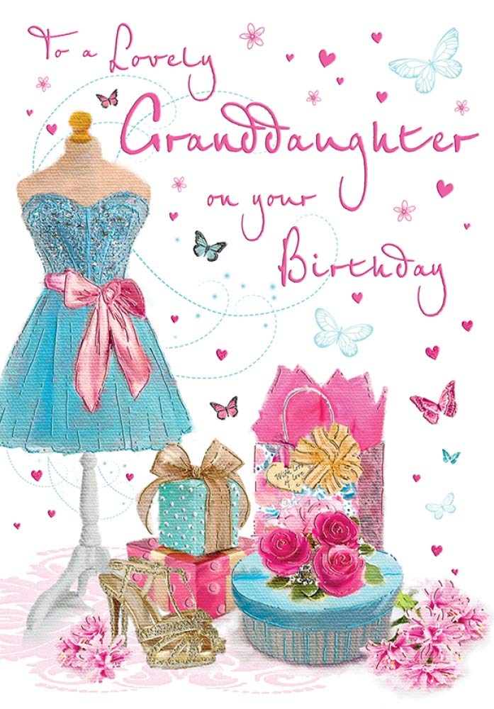 Piccadilly Greetings Birthday Card Granddaughter - 9 x 6 inches - Regal Publishing, C80183