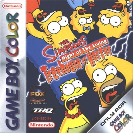 Simpsons Treehouse Of Horror Gameboy Colour Amazon Co Uk Pc