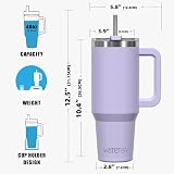 WATERSY 1182ml Travel Mug 40oz Stainless Steel Teal Purple Vacuum Insulated view 9