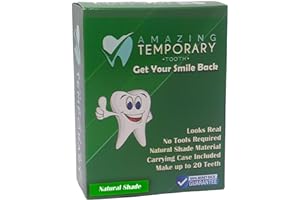 (Natural Shade) Amazing Temporary Tooth Replacement Kit, Temp Missing Teeth Repair, Available in Natural or Bright Shade