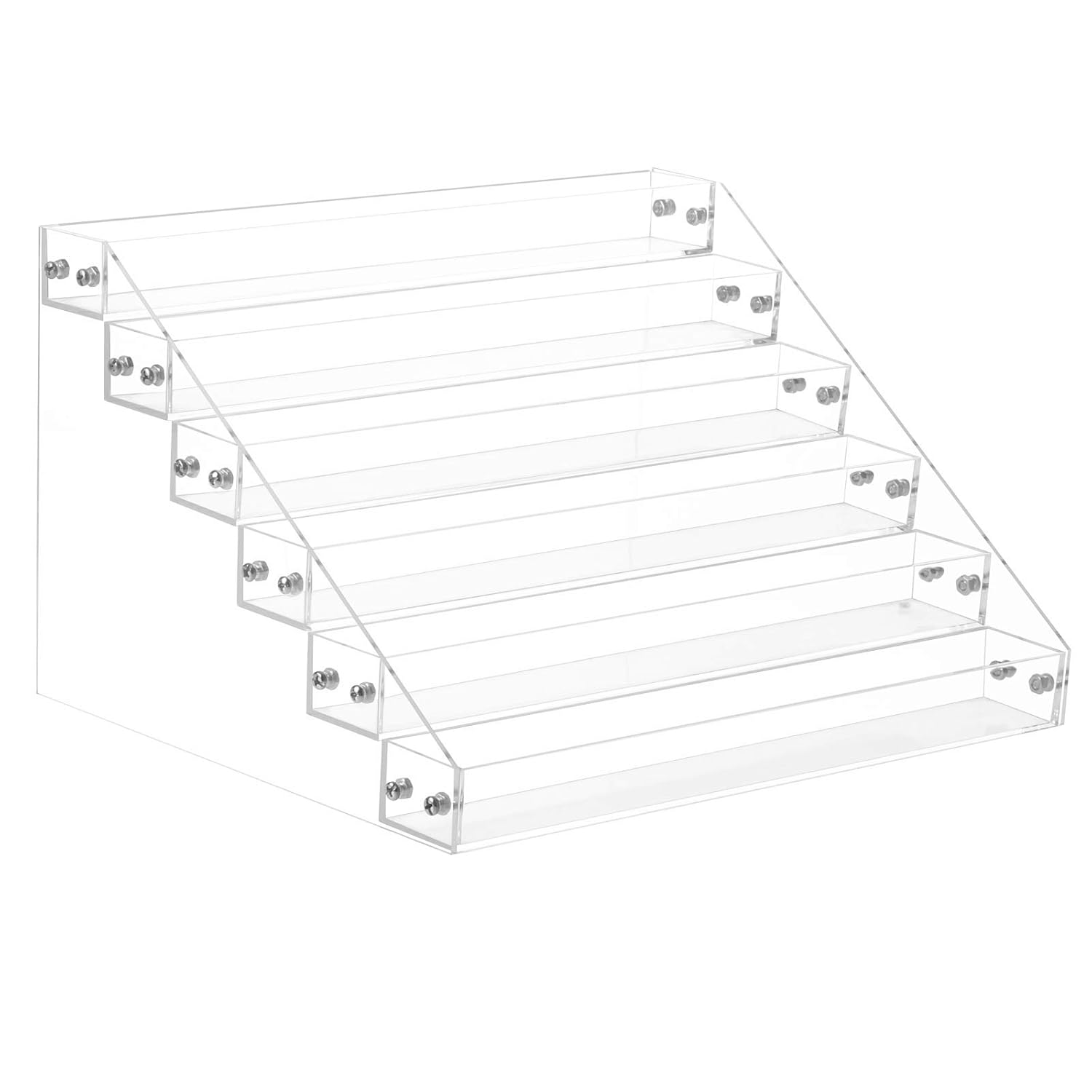 Gospire 6 Tier Clear Acrylic Nail Polish Ink Rack Sunglasses Organizer Eyeglasses Display Rack essential oil Stand Holder Jewelry Makeup Organizer : Beauty