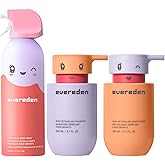 Evereden Kids Bathtime Trio: Hair Detangling Shampoo & Conditioner Set + Cloud Body Wash - Clean & Vegan Kids Haircare Set Paired With Fun Foaming Body Wash - No Sulfates, Paraben, or Phthalate