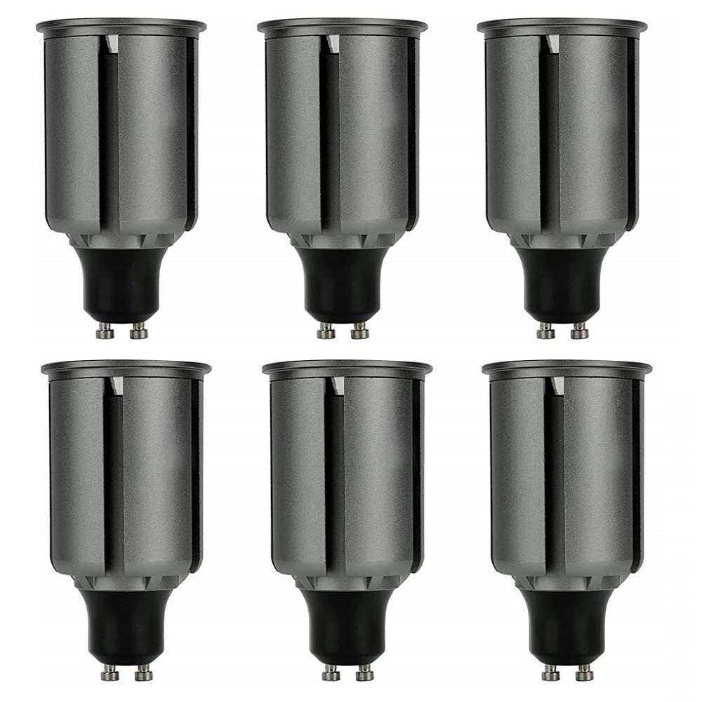 HOROACE 6Pcs GU10 LED Bulbs Long Neck, Aluminum Alloy Radiator, Wide Beam Angle 120°,Superbright Energy Saving Spotlight Bulbs 60W Halogen Equivalent,85V-265V,GU10 12W 1080lumens(Day White)
