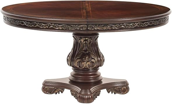Amazon Com Homelegance Deryn Park Oval Pedestal Dining Table In