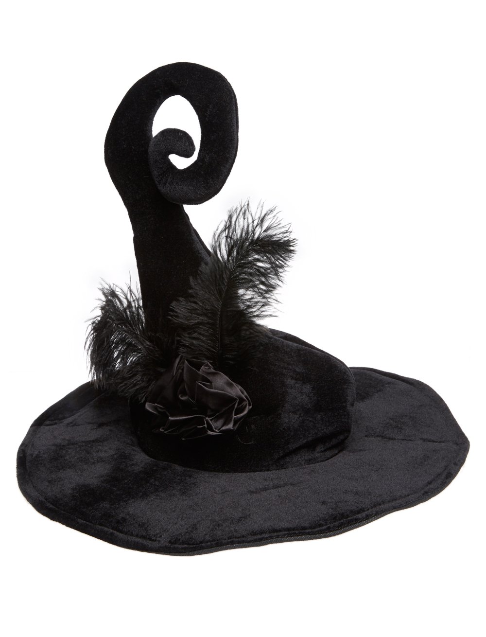 Boland 96962 Witch Duvessa Hat - Black Witch Hat for Halloween Costume Accessory, Witches’ Night, Cosplay, and Theme Parties - One Size