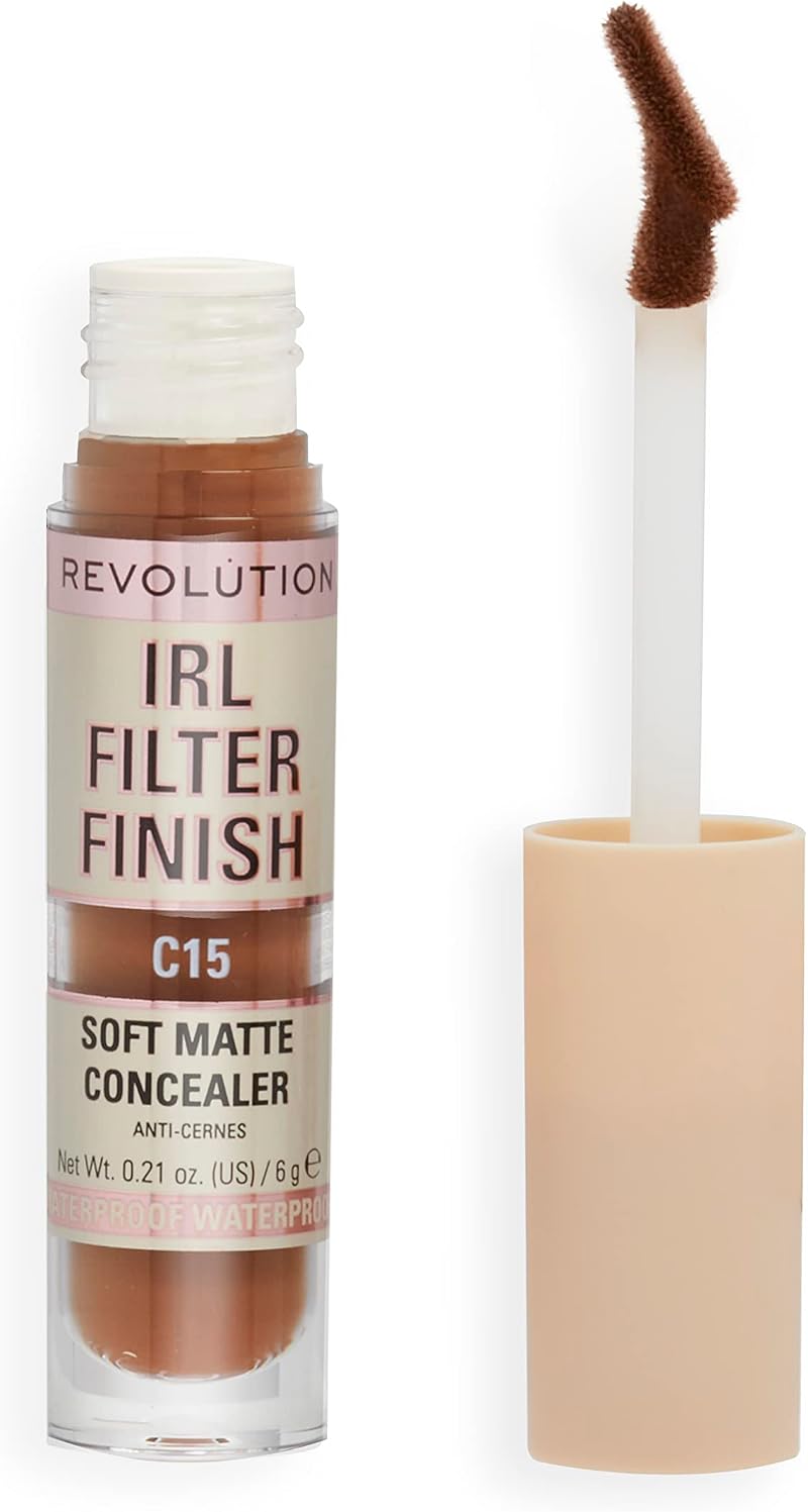 Makeup Revolution IRL Filter Concealer Medium to Full Coverage C15 6g