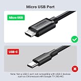 UGREEN Micro USB Ethernet Adapter for Fire TV Stick Chromecast Roku LAN w/ USB view 6