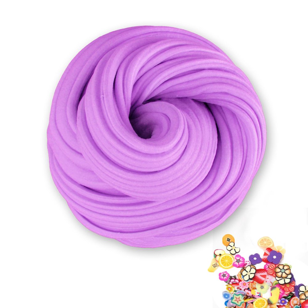 Fluffy Slime,Super Soft and Non-sticky Bright Floam Slime Stress Relief Toy Scented Sludge Toy for Kids Adult